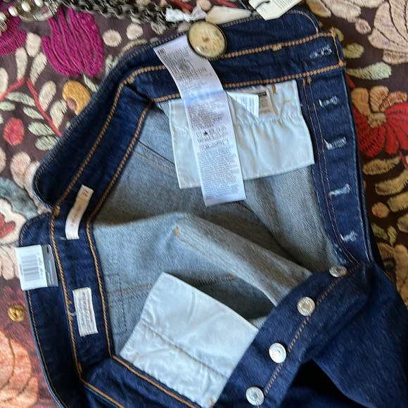 Women’s Levi ribcage straight ankle 27x27 button fly trucker waist - Picture 7 of 9